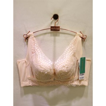 艾慕唯美19338鏤空蕾絲無痕美背寬肩帶CDE杯大胸顯小收副乳調整型