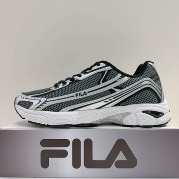 FILA Circuit 男生 銀黑 復古 透氣 運動 慢跑鞋 1-J907A-080