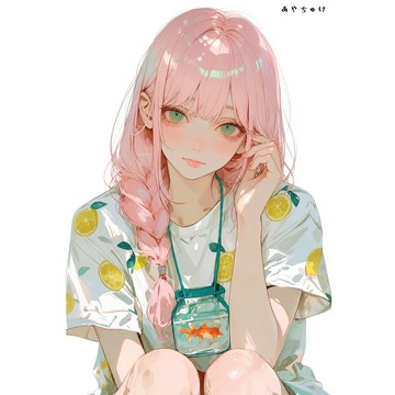 【8 月新品】07-139-0228 人物貼紙 簡約夏日女孩