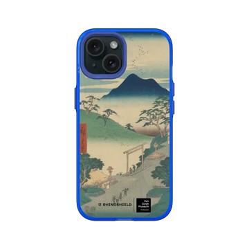 iPhone 15 JellyTint 激光藍 - Van Gogh Museum - 浮世繪系列東海道五十三次名所圖會 - 歌川廣重