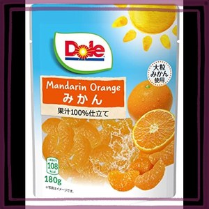 DOLE ドール フルーツパウチ みかん 180G ×6個 ヨーグルト グラノーラ パイン 果物 フルーツポンチ ギフト デザート シリアル 間食 おや