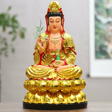 佛像 宗教擺件 家居擺件慈慧廠家批發佛像觀音佛像 家用觀音佛像供奉 樹脂觀世音佛像擺件