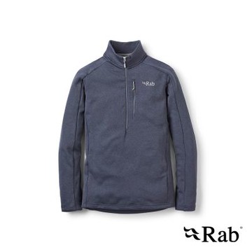 【RAB】 Covex Pull-On 保暖刷毛半拉鍊長袖排汗衣 鋼鐵藍 男款 #QFG52