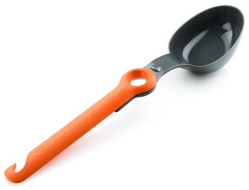 【【蘋果戶外】】GSI 74330 美國 Pivot Spoon 輕量耐高溫旋轉式湯勺.可收折鍋勺.湯匙.勺子.折疊餐具.行動廚房/登山.露營.野營.野炊.居家