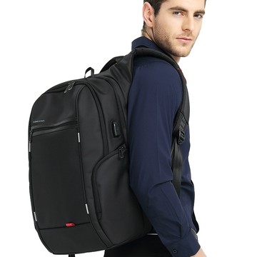 【leaper】KINGSONS 防潑水防盜USB充電15.6吋電腦後背包