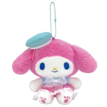 【震撼精品百貨】My Melody_美樂蒂~日本Sanrio三麗鷗 美樂蒂絨毛玩偶吊飾-海洋緞帶*21251