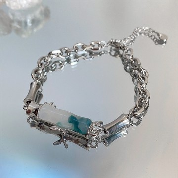 男女個性竹手鍊,復古嘻哈潮流設計手鍊