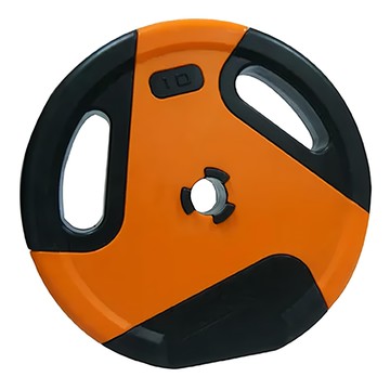 Healgenart PE塑殼 + 灌砂 啞鈴槓片 直徑32公分 內徑3公分  10kg  1個  炫彩