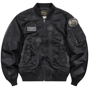 VIP多口袋ma1飛行員夾克男春秋美式復古工裝外套寬松設計感棒球服