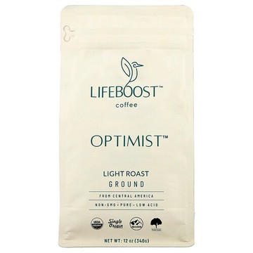 Lifeboost, 咖啡，Optimist™，研磨，輕度烘焙，12 盎司（340 克）