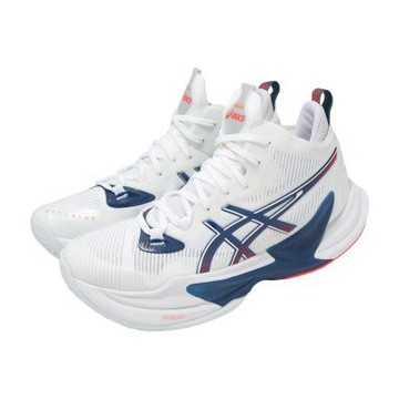 Asics 排球鞋 Metarise 2 男鞋 白 藍 攻擊手 彈力 羽排鞋 亞瑟士 1051A089101