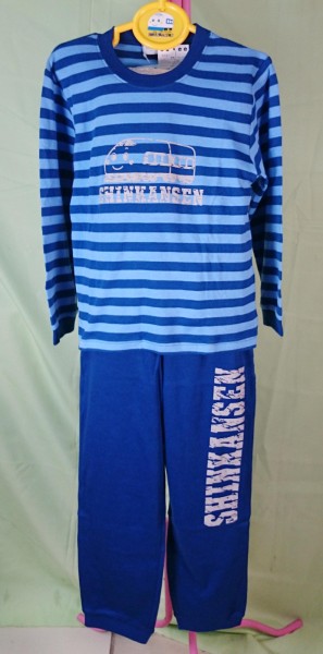 【震撼精品百貨】Shin Kan Sen 新幹線~藍條紋衣褲