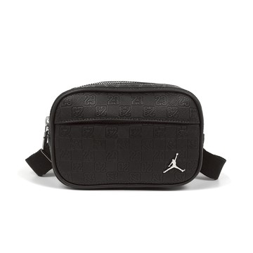 [ACS] Nike 肩背包 Jordan Monogram 黑 銀 可調背帶 斜背包 隨行包 小包 包包 JD2523018AD-001