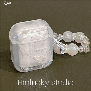新款耳機殼.夢幻蝴蝶適用蘋果藍牙無線airpods4代新保護套airpods3代耳機殼