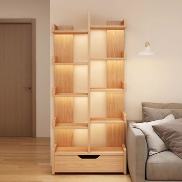 48h出貨丶簡易書架落地多層置物架家用客廳小型書本收納臥室儲物櫃靠牆簡約