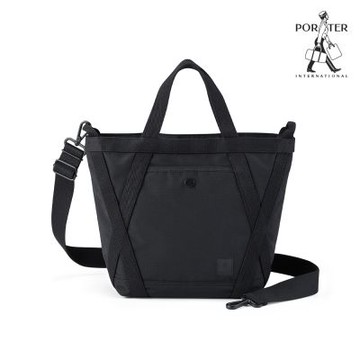 PORTER INTERNATIONAL - 穩固可靠LINK手提包(M) - 黑色