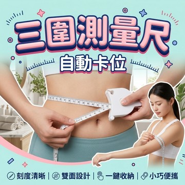 三圍測量尺 自動卡位 量腰圍 量腿圍 三圍皮尺