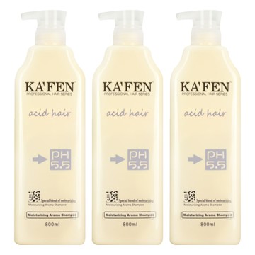 KA'FEN 卡氛 亞希朵酸性蛋白高保濕洗髮精  800ml  3瓶