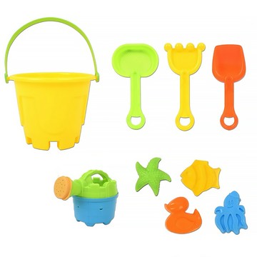 OZ TOY 水桶沙灘玩具組  混和顏色  100g  1組