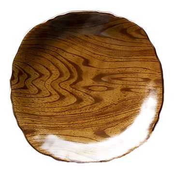 佐和陶瓷 木紋強化皿-日本製  24 x 3cm  1個