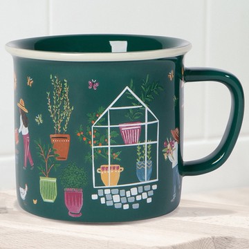 《NOW》美國 石陶馬克杯-園藝340ml-- 水杯 茶杯 咖啡杯