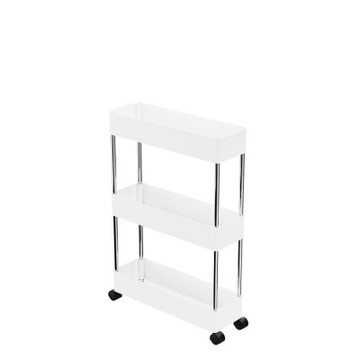 TRENY 活動縫隙收納車 窄款三層白色 窄款三層白色