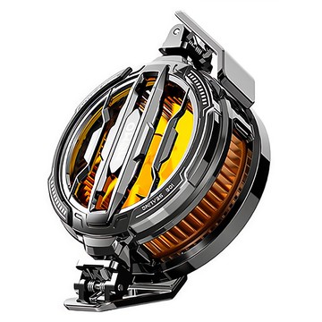 MeMO RGB 半導體手機散熱器 CX07 靜音散熱 兼容蘋果安卓平板  黑色 + 銀色  1個