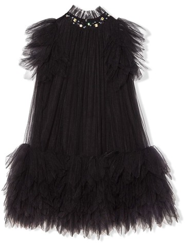 Tutu Du Monde - Dahlia tulle dress - kids - Cotton/Nylon - 2-3 - Black