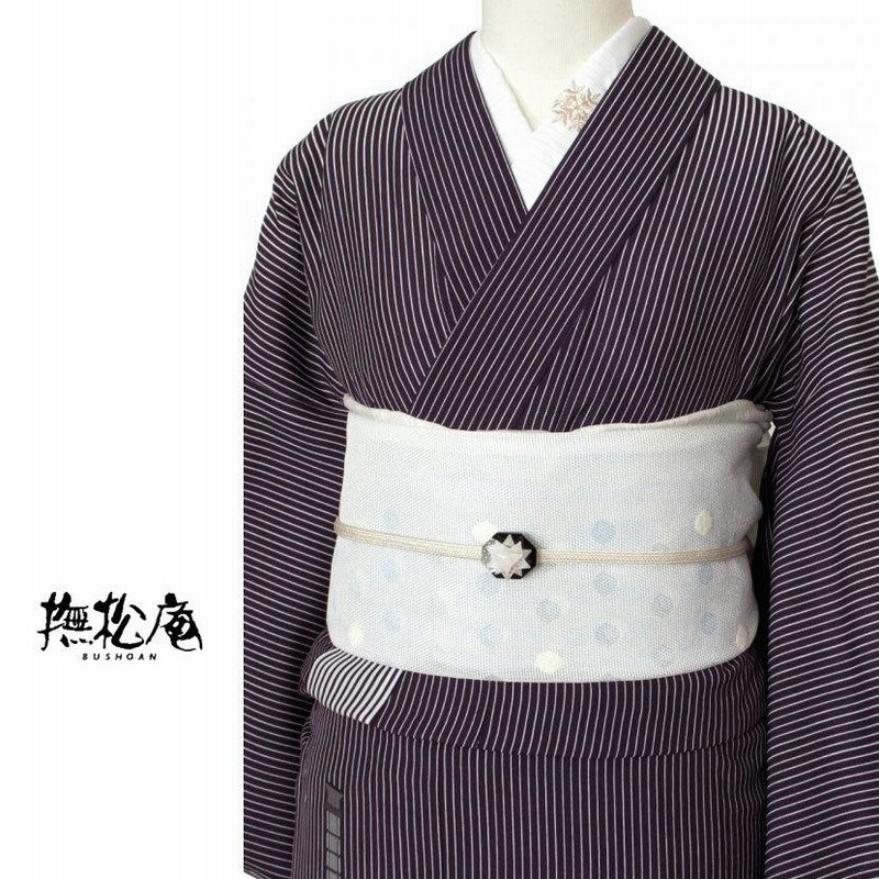 撫松庵 絵羽 紫 セオアルファ 単衣 夏着物 浴衣 東京タワー