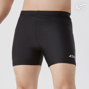 ADISI 男游泳五分泳褲【黑色】AP2513097 (M-2XL)