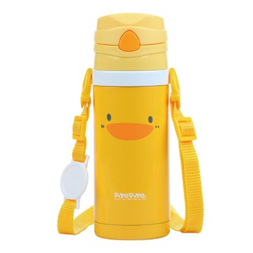 Piyo 黃色小鴨 彈跳隨行保溫瓶420ml【悅兒園婦幼生活館】