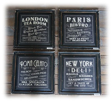 實木古舊裝飾畫 四款可選 經典墻飾 鄉村風格 1入