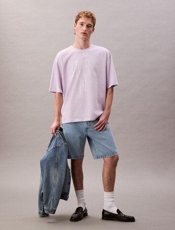 Calvin Klein Pride Lovers In Graphic 寬版 T 恤