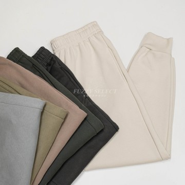 【逢甲 FUZZY】Sweatpants 素面 刷毛 長褲 刷毛棉褲 棉長褲 棉質長褲 縮口褲 縮口棉褲 休閒棉褲