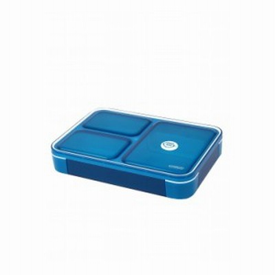 CBジャパン シービージャパン 薄型弁当箱 フードマン 600 クリア ダークブルー 弁当 弁当箱 ランチ 持ち運び コンパクト 軽量