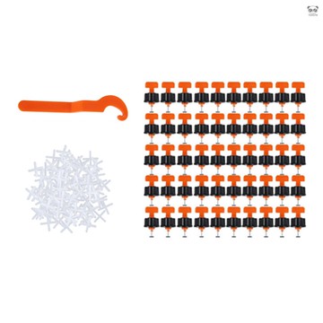 151Pcs瓷磚調平系統水準瓷磚墊片牆壁平整器楔形墊片地板可重複使用的牆磚