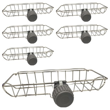 minono 米諾諾 不鏽鋼水龍頭置物架 大 6個  銀色  1組