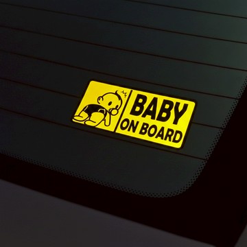 反光屋FKW 汽車貼紙 3M貼紙 車貼 防水車貼 baby in car BABY ON BOARD 反光貼紙 車身裝飾