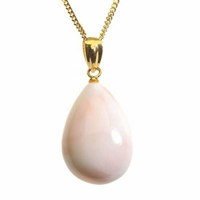 ミッド珊瑚 ピンク ペンダント しずく 無染色 SANSUI 完売アイテム www
