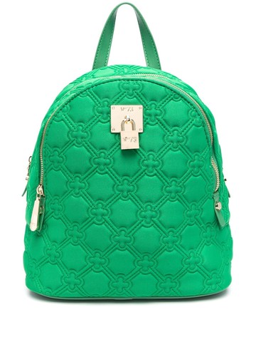 V°73 - Nereide padlock-detail backpack - women - Polyester/Polyurethane/Polyester - One Size - Green