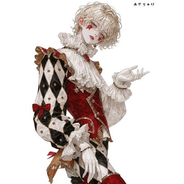 【6 月新品】07-135-0065 人物貼紙 馬戲團風格