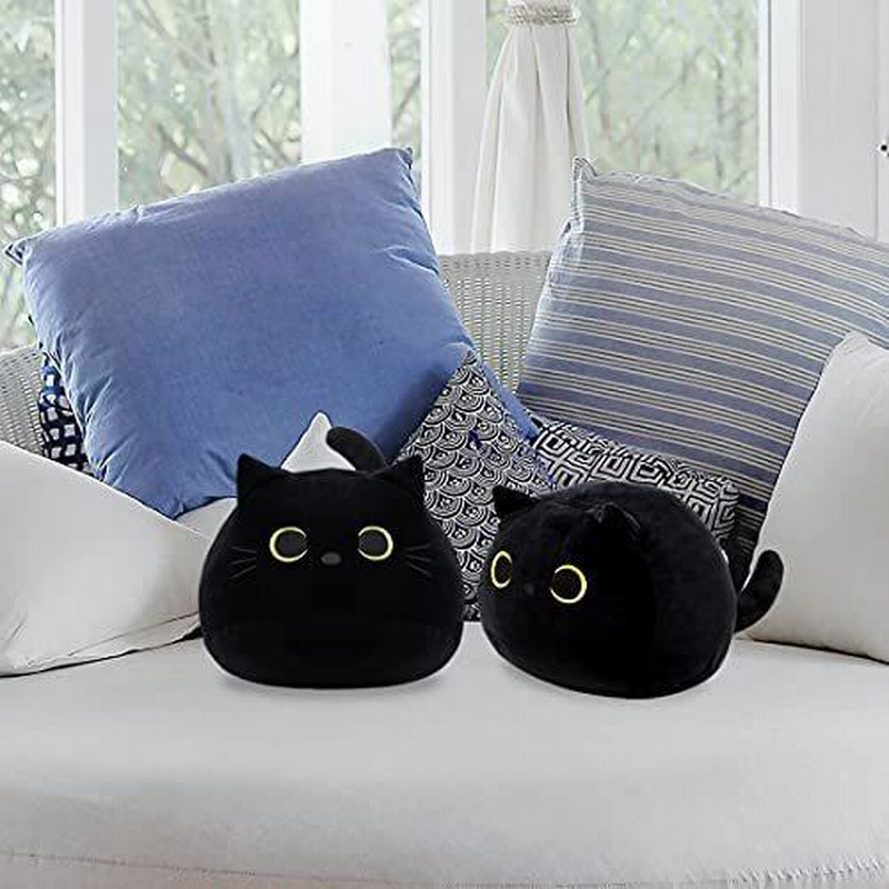 大特価!!】黒猫デザイン顔枕 枕