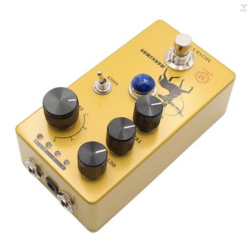Moskyaudio Overdrive/Preamp/Booster 吉他效果踏板 4 剪切模式開關和輸出/高音/主控