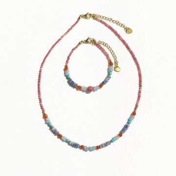 紅紋石・瑪瑙・松石・海藍寶・鈦鋼｜項鍊／手鍊｜快速出貨｜愛情守護、情緒療癒、勇氣啟發｜穿搭、疊戴｜台北現貨｜涵秘Hami