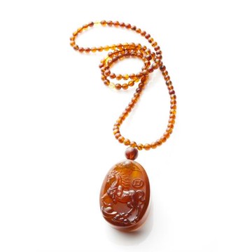 春天珠寶馬到成功正宗老料帝王紫珀