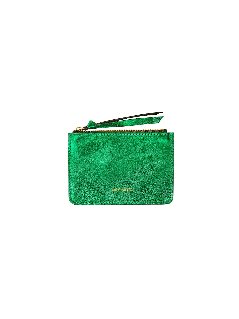 AVECMOTO Emma Coin Purse Green Foil