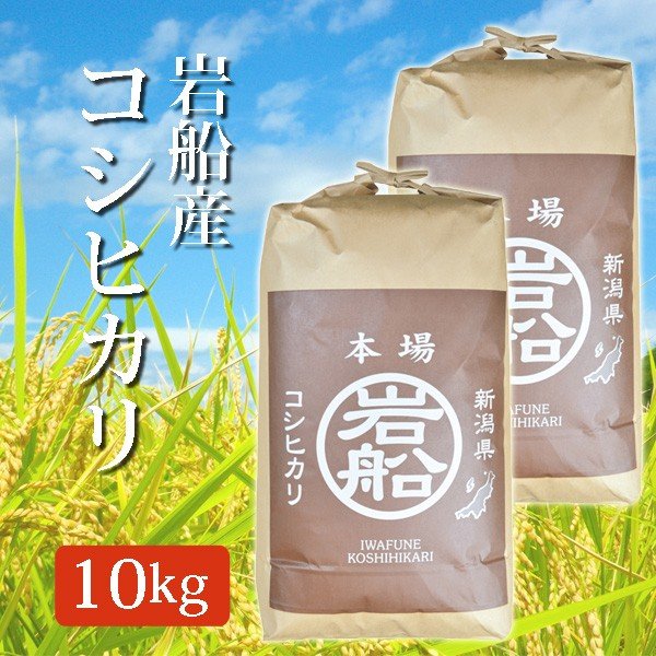 米 令和5年産 2023年度産 玄米 新米 岩船産コシヒカリ こしひかり 10Kg (10キロ)  5kg×2袋 岩船産 コシヒカリ 代引不可 同梱不可