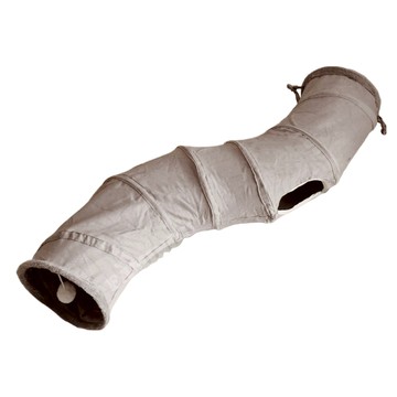 thirteen 拾參家居 putki貓咪S型時空隧道 124 x 26cm  1個  灰色