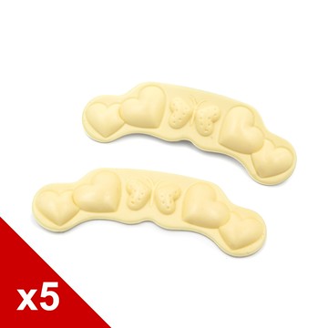 糊塗鞋匠 優質鞋材 F65 6mm愛心蝴蝶後跟貼 5雙