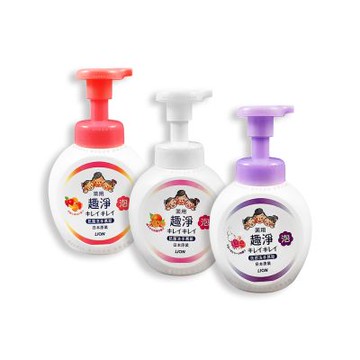 (2瓶任選超值組)日本LION獅王-趣淨植萃濃密泡沫洗手慕斯250ml/按壓瓶(綿密柔軟泡泡洗手乳,手部去污清潔露,芳香潔膚慕絲,花果香氛洗手液,全家適用防疫必備)